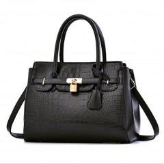 Sac à main   à motif peau de crocodile et peau de serpent