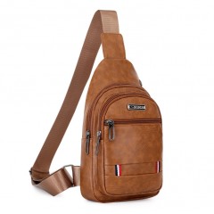 Sac à bandoulière pour hommes en cuir pu