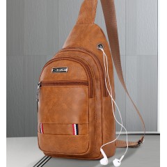 Sac à bandoulière pour hommes en cuir pu