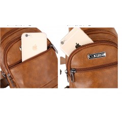 Sac à bandoulière pour hommes en cuir pu
