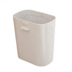 Poubelle en plastique sans couvercle avec bouche rectangulaire