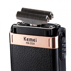 rasoir USB rechargeable double filet KEMEI