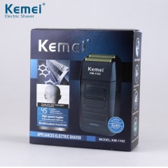 Rasoir rechargeable KEMEI à deux sabots barbe