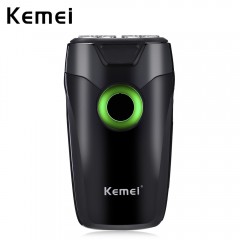 Rasoir électrique rechargeable avec deux tondeuses KEMEI