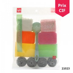 Wenbo chiffon nettoyant éponge à vaisselle métallique Ensemble de 11 pièces