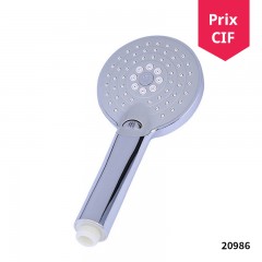 Pommeau de douche ensemble de 3pièces（ tête de douche, tuyau de douche flexible, la base) Galvanoplastie