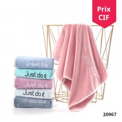Ensemble de serviettes 2 serviettes visage + 1 serviette de bain douce et absorbante