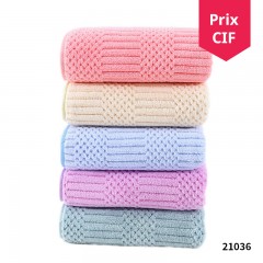 Serviette de toilette en velours de corail lot de 5pcs