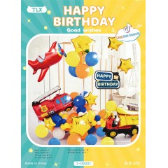 Ballon décoration happy birthday pour enfant