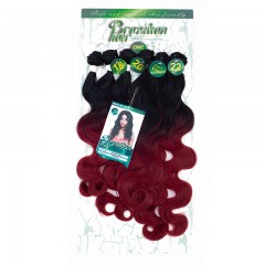 Mèches  en fibre  synthétique avec cheveux bouclés de couleur gradient
