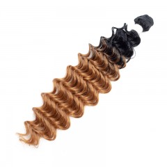 Mèches  en fibre  synthétique avec cheveux bouclés de couleur gradient