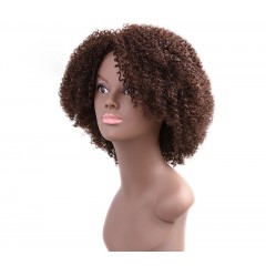 perruque en fibre synthétique bouclés