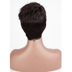 Perruque en fibre  synthétique bouclés et court