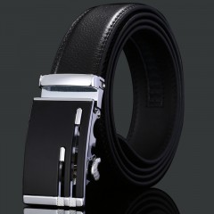 Ceinture en cuir pour hommes avec boucle automatique