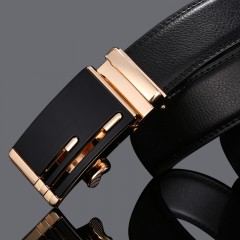 Ceinture en cuir pour hommes avec boucle automatique