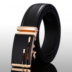 Ceinture en cuir pour hommes avec boucle automatique