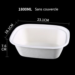 Bols à soupe jetables écologiques