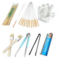 Lot de 8 pièces d'outils de barbecue