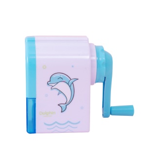 Taille-crayon plastique à manche de rotation + reservoir