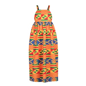 Robe fille à corde style salopette dos ouvert