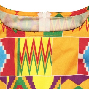Robe de fille motif pagne