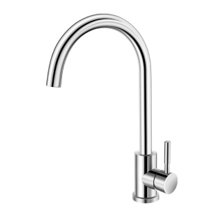 Robinet de cuisine en acier inoxydable (Tuyau d'entrée y compris)