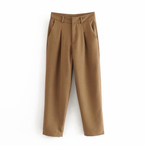 Pantalon taille haute pour femme
