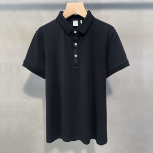 Polo manches courtes pour hommes sans motif