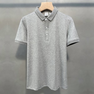 Polo manches courtes pour hommes sans motif