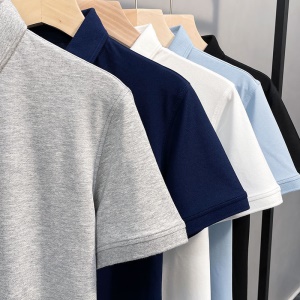 Polo manches courtes pour hommes sans motif