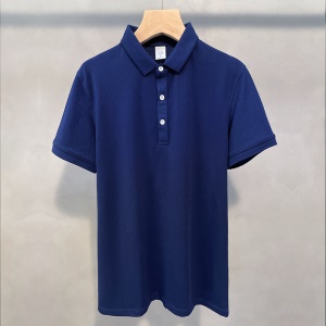 Polo manches courtes pour hommes sans motif