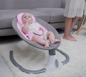 Chaise Mini Couchette à bascule électrique intelligente Musique et Télécommande pour bébé