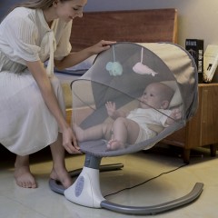 Chaise Mini Couchette à bascule électrique intelligente Musique et Télécommande pour bébé