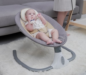 Chaise Mini Couchette à bascule électrique intelligente Musique et Télécommande pour bébé