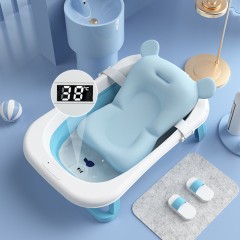 Baignoire pliante pour enfants à thermomètre intégré