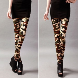Legging en motif camouflage imprimé