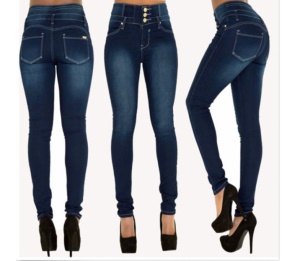 Pantalon jean taille haute