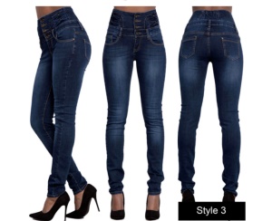 Pantalon jean taille haute