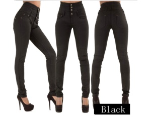 Pantalon jean taille haute