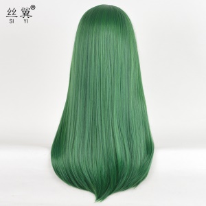 Perruque en fibre synthétique cheveux longs lisses