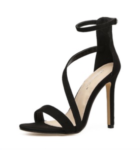 Sandales à talons aiguille en  Daim