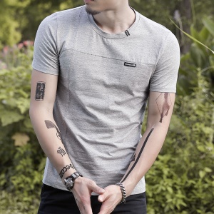 T-shirt manches courtes pour homme 100% coton
