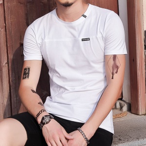 T-shirt manches courtes pour homme 100% coton