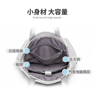 Sac à dos imperméable et multifonctionnel femme