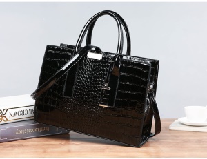 Sac à main pour femmes imitation cuir crocodile