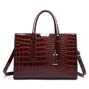 Sac à main pour femmes imitation cuir crocodile
