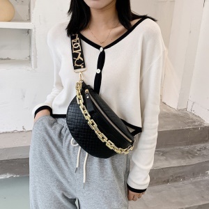 Sac à bandoulière pour femmes en forme de boulette en cuir avec rayures de carreaux