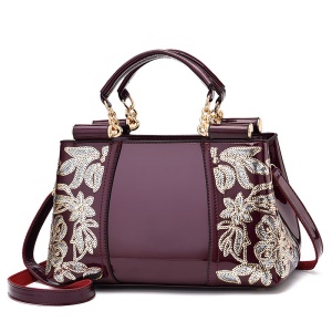Sac à main pour  femme brodé avec paillettes