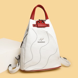 Sac à dos femme brodé en peau de mouton
