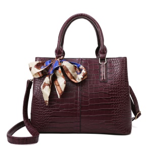 Sac à main pour femmes en cuir PU avec motif de pierre